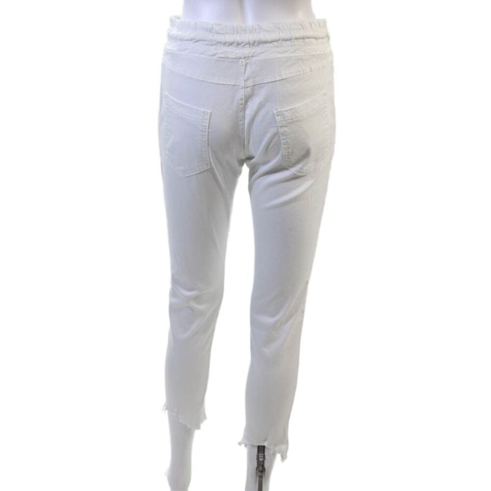 Venti 6 Womens Jogger Sweatpants White Drawstring Lyocell Size S - Picture 3 of 5